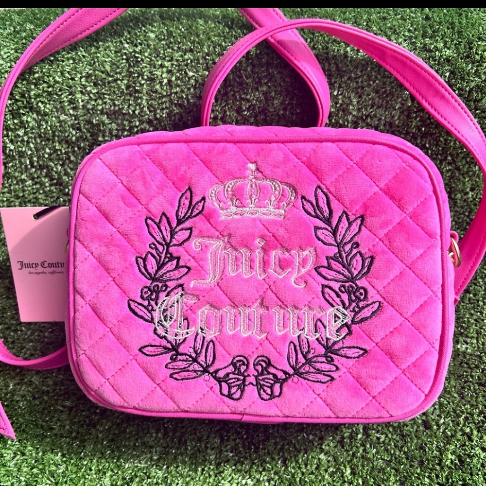 New Juicy Couture Juicy Pink Royal Couture Crossbody Camera Bag